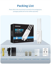 Load image into Gallery viewer, COMFAST BE3600 WiFi7 Outdoor AP Router 2.4G/5.8G Dual Dand Long Range signal Extender Amplifier WiFi Repeater
