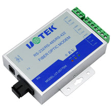 Load image into Gallery viewer, UOTEK 2pcs Fiber Transceiver RS232 RS485 RS422 20KM SC Port RS-232 RS-485 RS-422 to Fibre-optical Converter UT-2577SM+UT-2578SM

