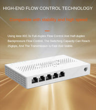 Load image into Gallery viewer, Tenda 2.5GbE Ethernet Switch 2.5GBASE-T 5 Port 2.5G RJ45 Fanless Plug and Play Network Switch Desktop Hub Internet Splitter
