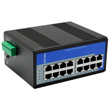 Load image into Gallery viewer, UOTEK 16 Ports 10/100/1000M RJ45 2 Layer Unmanaged Industrial Ethernet Switch DIN-Rail UT-60020G-16GT-BNF
