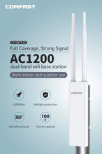 Load image into Gallery viewer, COMFAST CF-EW72 1200Mps 2.4G &amp; 5G Outdoor 802.11.n Wireless Repeater &amp; CPE Bridge &amp; Access Point Extender
