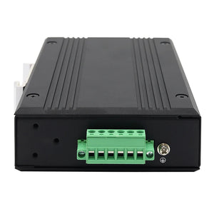 UOTEK 100M 8 Ports DIN-rail 2L Unmanaged Industrial Ethernet Network Switch, Auto 10/100Mbps, 8x 10/100BaseT (X), 12-48 VDC, UT-6408W