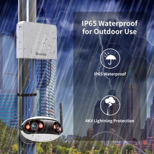 REIDUBO Outdoor 8 Port Gigabit PoE Switch, Waterproof, IEEE802.3af/at Unmanaged Network Switch 120W, Plug & Play (Only US Plug)