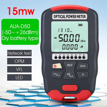 Load image into Gallery viewer, COMPTYCO AUA-DC70 Optical Power Meter -70~+10dBm 4 in 1 OPM Multifunction Fiber Network Cable Tester VFL 15-30MW(optional)
