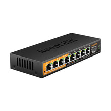 Load image into Gallery viewer, KeepLiNK 9-Port Multi-Gigabit Managed Ethernet Switch with 8-2.5Gb Ports and 1-10Gb SFP+ Uplink Fanless KP-9000-9XHML-X
