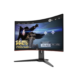 IPASON CQ27G1 27 inch Black 144Hz Lifting Rotary Bracket Curved Gaming Computer Monitor, VA Panel Type, Display Ratio: 16:9, Certification: CE