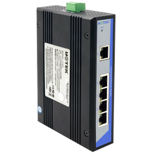 Load image into Gallery viewer, UOTEK Industrial Grade 100M 5 Ports Unmanaged Ethernet Switch DIN-rail without Power, 5x10/100Base-T(X) ports, Auto MDI/MDI-X, UT-6405
