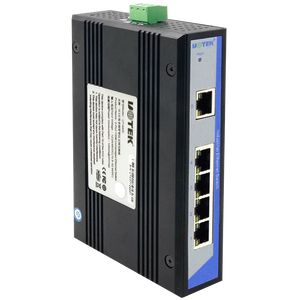 UOTEK Industrial Grade 100M 5 Ports Unmanaged Ethernet Switch DIN-rail without Power, 5x10/100Base-T(X) ports, Auto MDI/MDI-X, UT-6405