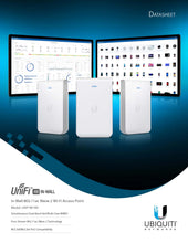 Load image into Gallery viewer, Ubiquiti Networks Unifi Panel wireless Access Point UAP-IW-HD - 802.11ac Wi-Fi AP - Gigabit Dual-Radio PoE indoor Wi-Fi AP Booster Hotspot
