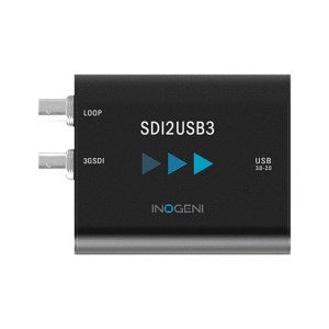 Inogeni SDI2USB3 Professional video converter to convert SDI to USB3 Video +Loop, Active loop output connector, Zoom Certified, TAA-compliant