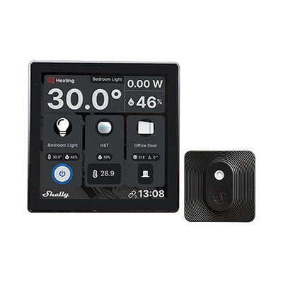 Manage Your Smart Devices from One Centralized Place with Shelly Wall Display, Now Combined with Shelly Blu H&T for Precise Climate Control (Bundle)
