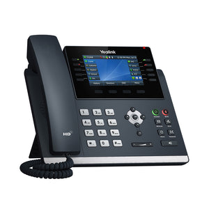 Yealink T46U GB IP Phone With Dual USB Ports, 4.3" Colour LCD, 2x Ethernet ports 10/100/1000 PoE support, 16x SIP accounts 10x Line keys, Excludes PSU