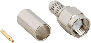 SMA (Male) Connector for ARF195 Cable, For ARF195 Cable, Less than 0.2dB Loss, SMA Male Crimp Connector, Cabling & Cabinets, Coax Cable & Connectors