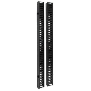 Eaton Smartrack 6 Ft (1.83 M) Vertical Cable Manager - Double Finger Duct With Cover & Toolless Mounting SRCABLEDUCTVRT