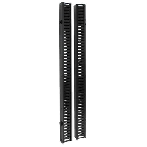 Eaton Smartrack 6 Ft (1.83 M) Vertical Cable Manager - Double Finger Duct With Cover & Toolless Mounting SRCABLEDUCTVRT