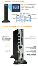 Load image into Gallery viewer, CW UPS 3kva 2400w Single Phase Online Network Ups for Data Center Rack Mounted Ups For Server Rack 410*438*88mm, 14.2kg
