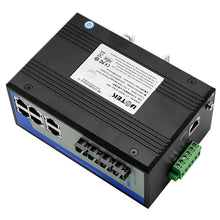 Load image into Gallery viewer, UOTEK 8 Port Network Managed Industrial Fast Ethernet Switch Custom DIN-rail 2 Fibers 100M Single Mode RJ45 Port UT-62208F-6T2SC-MNF
