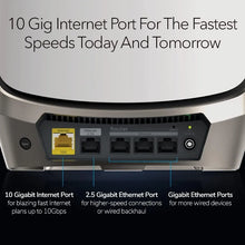 Load image into Gallery viewer, Orbi Quad-Band WiFi 6E Mesh System (RBKE963) - up to 200 Devices, 10 Gigabit Internet Port, AXE11000 802.11 AXE (Up to 10.8Gbps)
