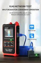 Load image into Gallery viewer, NOYAFA NF-916 4in1 Fiber Optical Power Meter Visual Fault Locator VFL REF FC SC ST RJ45 Fiber Optic Cable Testing Tool
