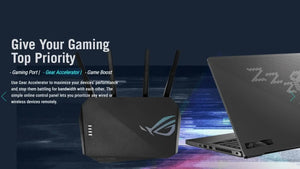 Asus ROG STRIX GS-AX5400 Dual-band WiFi 6 Gaming Router, AX5400 160 MHz Wi-Fi 6 Channels, PS5, Mobile Game Mode, VPN