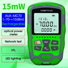 Load image into Gallery viewer, COMPTYCO AUA-MC70 Optical Power Meter -70~+10dBm 4 in 1 Multifunction OPM Fiber Network Cable Tester VFL 1-50MW(optional)
