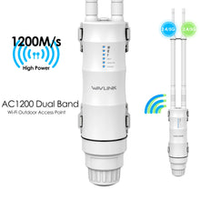 Load image into Gallery viewer, WAVLINK AC300/600/1200/1800/3000 Dual Band Outdoor Router Access Point Outdoor Long Range Wi-Fi Extender with Active/Passive PoE
