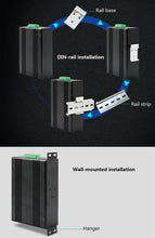 Load image into Gallery viewer, UOTEK 4 Ports 10/100M RJ45 2 Layer Unmanaged Industrial Ethernet Switch 4 Fiber SC DIN-Rail UT-60008F-4T4SC-MNF
