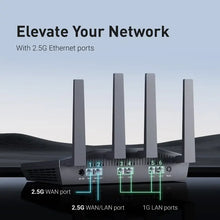 Load image into Gallery viewer, GL.iNet Flint 2 GL-MT6000 home and office router 8-Stream WiFi 6 Technology,OpenWrt,2.5G Ethernet ports,Parental control
