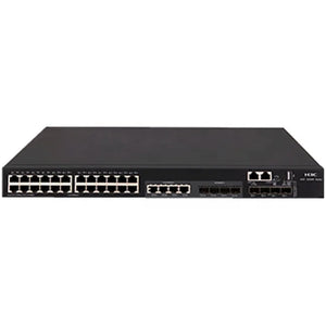 H3C S5560X-34S-EI 28*10/100/1000BASE-T ports (incl 4 combo interfaces), 4*10G/1G BASE-X SFP+ ports, 2*40G QSFP+ ports, fixed AC&DC power