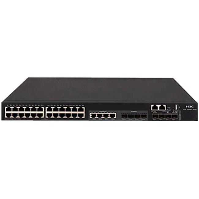 H3C S5560X-34S-EI 28*10/100/1000BASE-T ports (incl 4 combo interfaces), 4*10G/1G BASE-X SFP+ ports, 2*40G QSFP+ ports, fixed AC&DC power