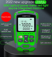 Load image into Gallery viewer, COMPTYCO AUA-MC70 Optical Power Meter -70~+10dBm 4 in 1 Multifunction OPM Fiber Network Cable Tester VFL 1-50MW(optional)
