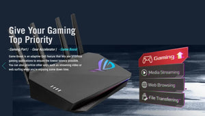 Asus ROG STRIX GS-AX5400 Dual-band WiFi 6 Gaming Router, AX5400 160 MHz Wi-Fi 6 Channels, PS5, Mobile Game Mode, VPN