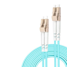 Load image into Gallery viewer, 10G OM3 Fiber Optic Patch Cord LC/UPC LC-LC Duplex Multi Mode Cable 1M 2M 3M 5M 10M 15M 20M 30M 50M 100M 3.0mm Jumper Cable
