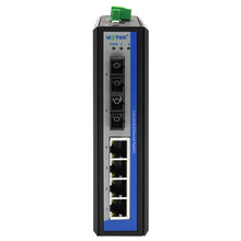 Load image into Gallery viewer, UOTEK 6 Ports Unmanaged industrial Gigabit Ethernet Switch with IP Protection SC Port Support Extend Mode IP40 UT-6406GC-4GT2GSC

