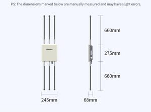 WiFi6 AX3000 Wireless Outdoor AP 2.4G/5.8GHz Dual Band High-Gain Antenna 200M waterproof Long Range Wireless WiFi repeater