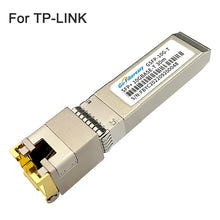 Load image into Gallery viewer, 10Gb SFP to RJ45 Transceiver Module SFP-10G-T 10GBase-TX RJ45 Copper 30m Cisco/Mikrotik/Netgear/TP-Link Fiber Optical Switch
