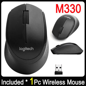 Logitech M330 Wireless Mouse Gaming Esports Peripheral 2.4GHz USB1000DPI 3 Buttons Optical Mouse Adjustable for Laptops PC