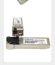 Load image into Gallery viewer, SFP 10Gb BiDi LC WDM Module 10km/20km/40km~100km Tx1270/Rx1330nm SFP+ Transceiver Compatible with Cisco/Miktotik Switch
