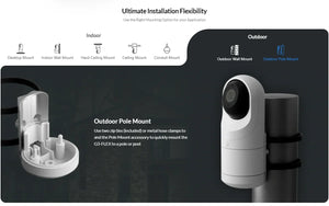 Ubiquiti Camera G3 Flex UVC-G3-FLEX Instant Wi-Fi & Bluetooth Stylish Full HD 1080P mini turret camera, infrared LEDs, 25 FPS
