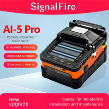 Load image into Gallery viewer, SignalFire AI-5 Pro Automatic 6 motors FTTH Fiber Optic Splicing Machine Optical Fiber Fusion Splicer Complete Kit
