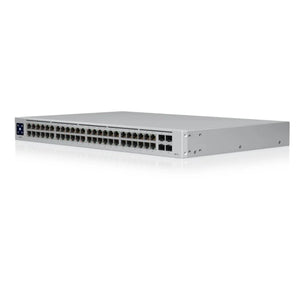 UBIQUITI USW-48-POE Enterprise Switch with 48 PoE Ports, 195W PoE Availability 48-Port Layer 2 PoE Switch With A Silent Fanless Cooling System