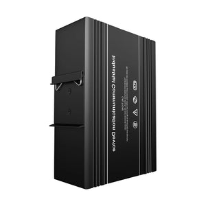 Bullscom Industrial 8-Port Gigabit PoE+ Switch 240W Budget, 2 SFP Managed DIN-Rail IP40 -40°C to 75°C, IEEE802.3af/at