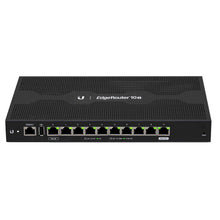 Load image into Gallery viewer, Ubiquiti Networks EdgeRouter 10X, 10-Port High-Performance Gigabit Router with PoE Flexibility, 10/100/1000Mbps, Passive PoE Power adapter, 2 Core CPU

