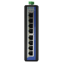 Load image into Gallery viewer, UOTEK 10/100/1000M 8 Ports RJ45 Network Unmanaged Industrial Ethernet Switch DIN-Rail, 8*Gigabit RJ45, 10/100/1000Base-T, UT-6408G
