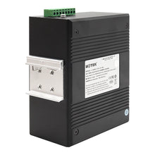Load image into Gallery viewer, UOTEK 100M 8 Ports Managed Industrial Din-rail Ethernet Switch with RS485 RS422 Serial Ports IP40 rating UT-65208F-4T4SC-4DF-MNF
