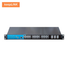 Load image into Gallery viewer, KeepLiNK KP-9000-30XHM-X6-ACR 30-Port Multi-Gigabit Managed Switch 24-2.5Gb Ethernet Ports and 6-Port 10Gb SFP+ Uplink
