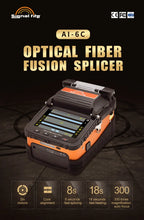 Load image into Gallery viewer, Signal Fire Ai-9 Ai-10A Ai-6C Fiber Fusion Splicer Cable Splicing Machine Fibre Optic Tools Optical Equipment for Fiber Optics
