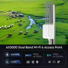 Load image into Gallery viewer, EDUP EP-AP2627 AX3000 WiFi 6 Outdoor High-Power Wireless Access Point High Performance Dual-Chip 3000Mbps Wireless Transmission Rate
