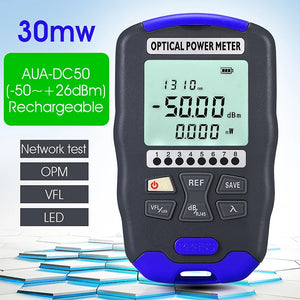 COMPTYCO AUA-DC70 Optical Power Meter -70~+10dBm 4 in 1 OPM Multifunction Fiber Network Cable Tester VFL 15-30MW(optional)
