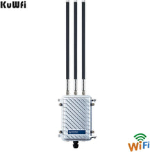 Load image into Gallery viewer, KuWFi 750Mbps Wifi Repeater Outdoor WiFi Router Access Point Dual-Band 2.4G/5.8G Base Station AP Support Gateway/AP/WISP
